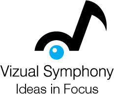 Vizual Symphony Idea in Focus logo.