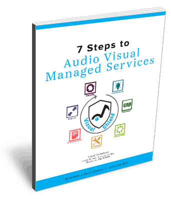 7 steps to Audio Visual Managed Services book.