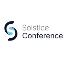Solstice Conference logo in white background.